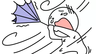 台風は色々迷惑。